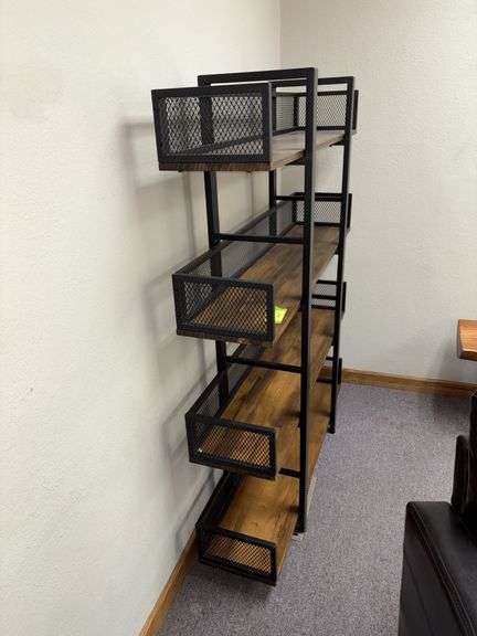 12D x 47L x 59H 4 tier modern shelf
