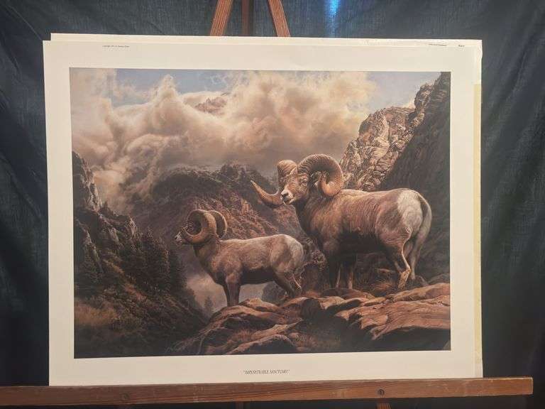 Signed and numbered Barbara Peets print unframed - “Impenetrable Sanctuary” 27 x 21 image