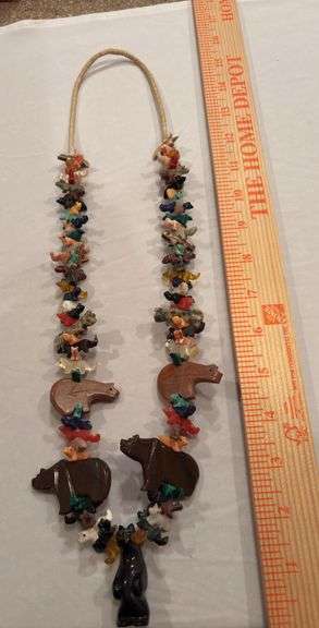 Bear Fetish Native American Necklace image