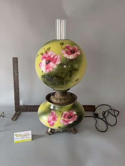 Gone with the Wind lamp, electrified 25” tall image