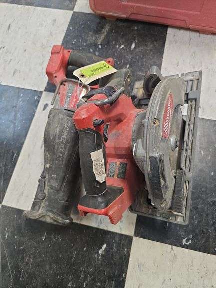 18V Milwaukee recip and circular saws image