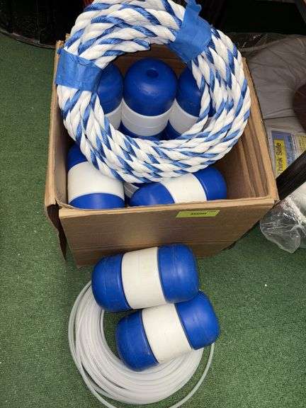 Pool rope and buoys image