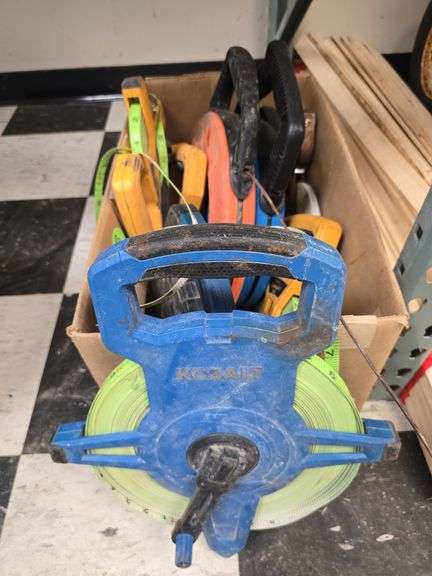 Large measuring tapes and fish tapes image