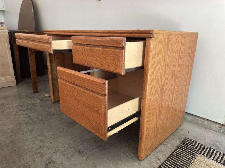 25 x 48 oak desk