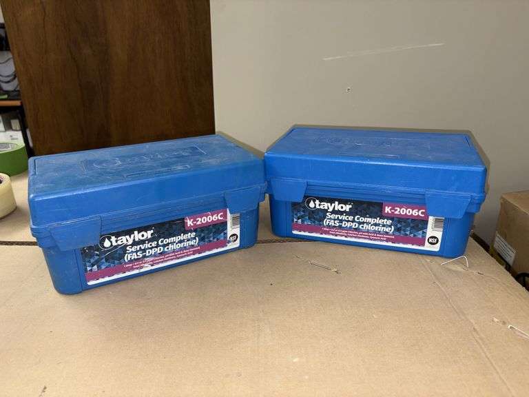 (2) Taylor service complete FAS-DPD chlorine kits K-2006C Partial?? image