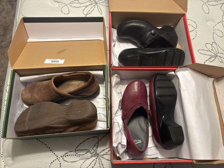 Three pair of Dansko ladies shoes, size 9 image