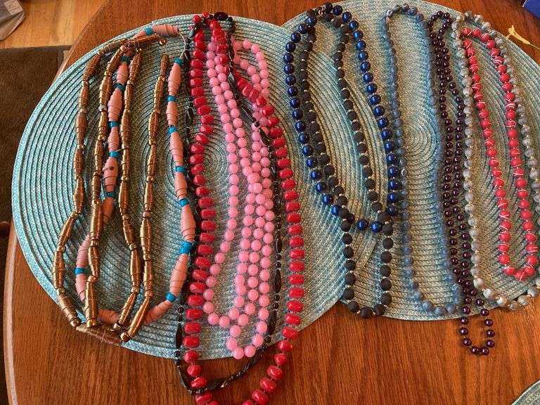 Costume jewelry necklaces all beads image