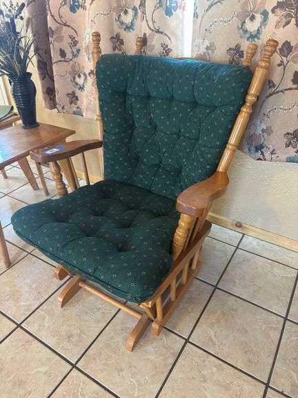 Oak glider rocker image