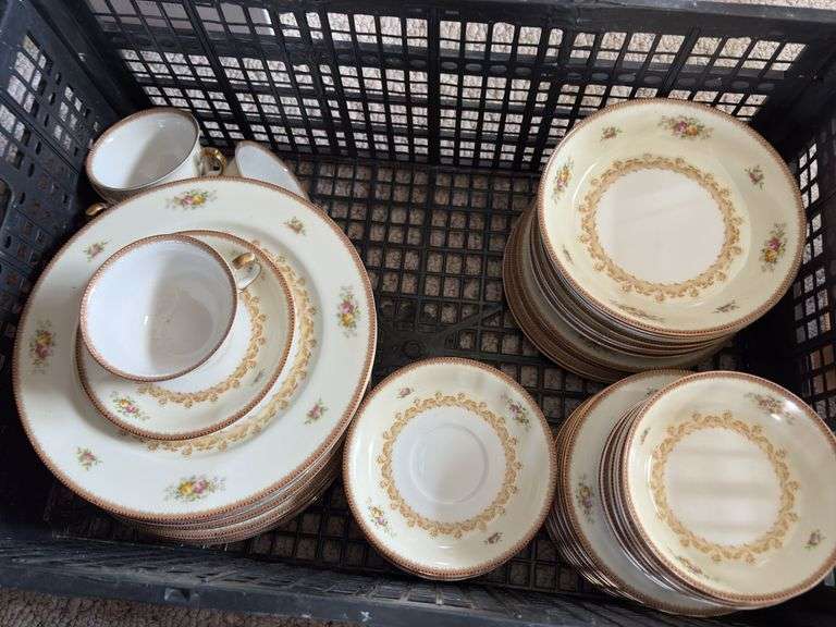 Nassau china pcs, see photos for piece count Unchecked for chips image