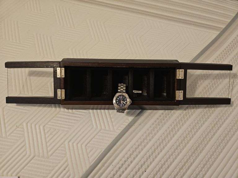 Men's Swiss Military Watch with Watch Storage Box image