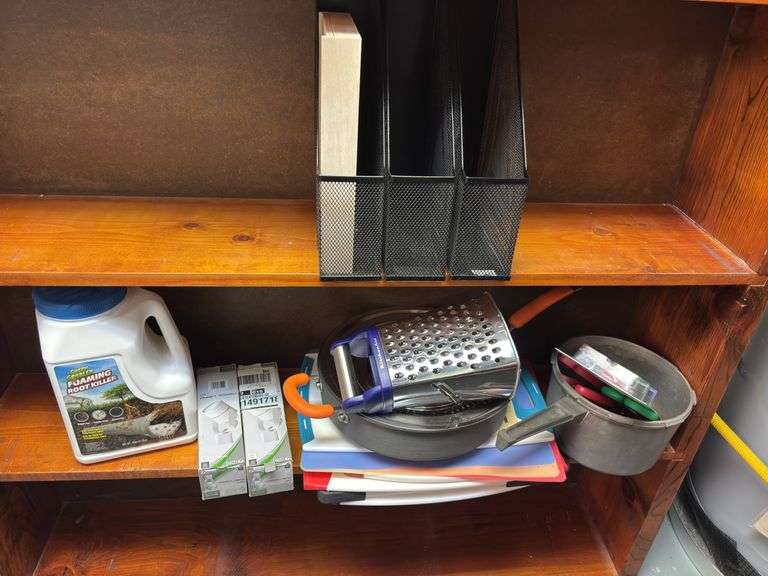 Magazine holders, kitchenAid grater, cutting boards, Foaming Root Killer image