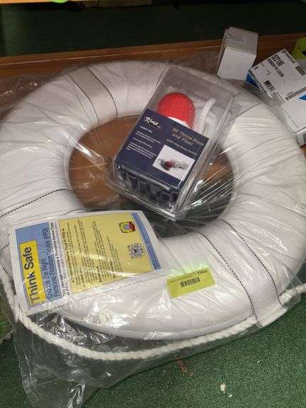 Life saving devices, preserver and throw rope image