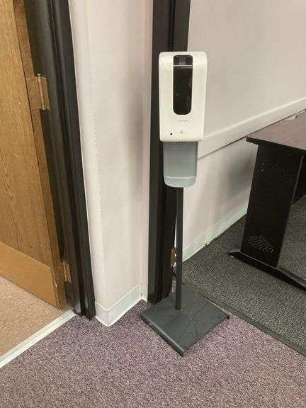 Hand sanitizer station on stand image