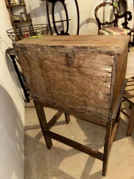 Child's rolltop desk and chair 13D x 18L x 30H