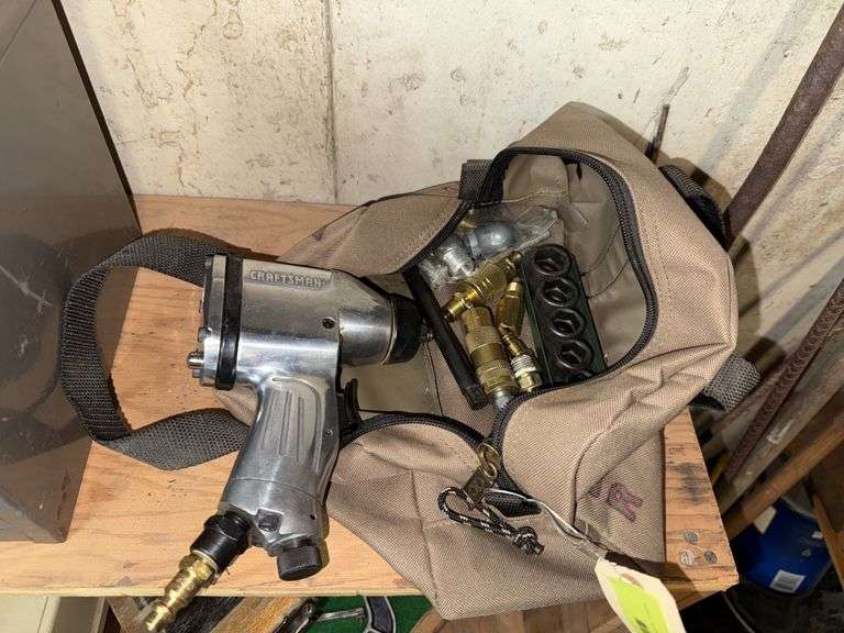 Craftsman 3/8 pneumatic impact and sockets image