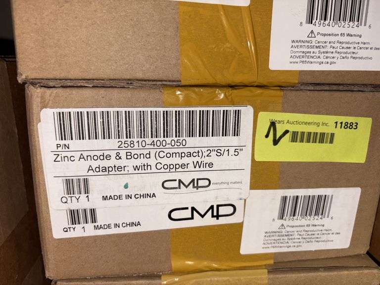 (2) CMD zinc anode/bond (cmpct); 2.5SP/2S/1; w/ wire Part 25810-400-050 image