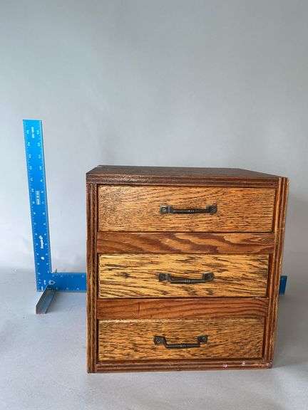 Handmade 3 drawer box 9 x 12 x 12H image