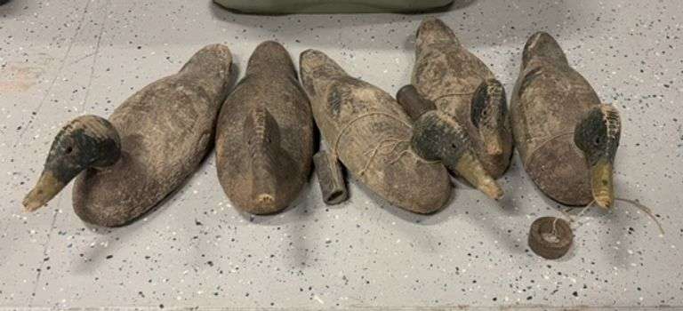 Lot of 5 Duck Decoys image