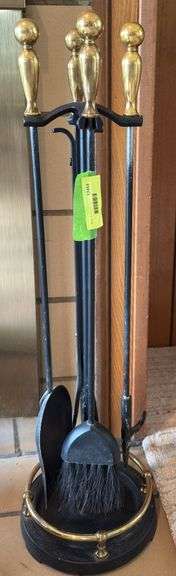 Fireplace tool set image