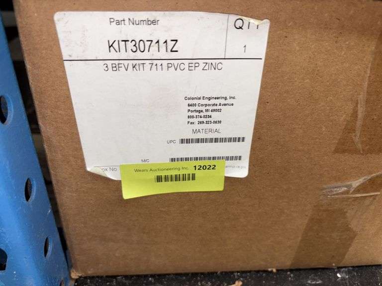 Colonial Valve butterfly valve 3” Part KIT30711Z image