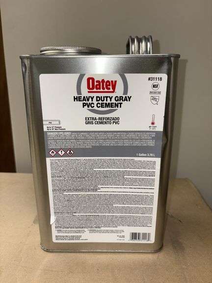 1 gallon Oatey heavy duty gray PVC cement image