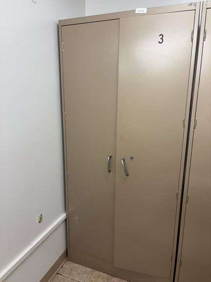Metal storage cabinet 36x18x78 image