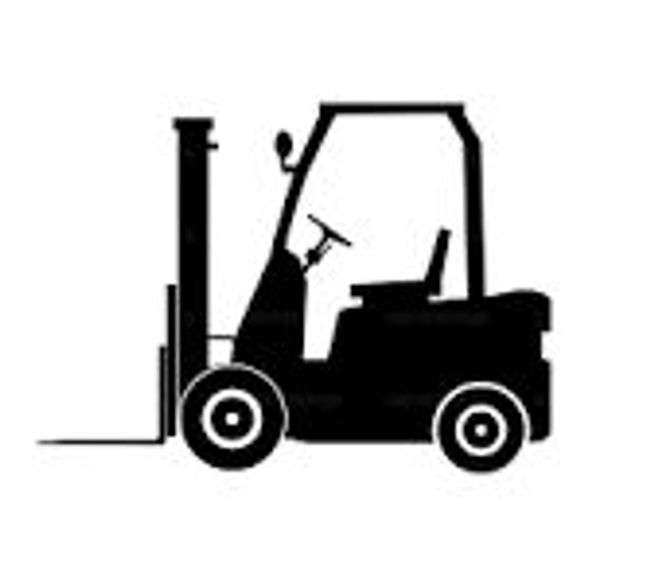 A fork lift will be available for loading of large items