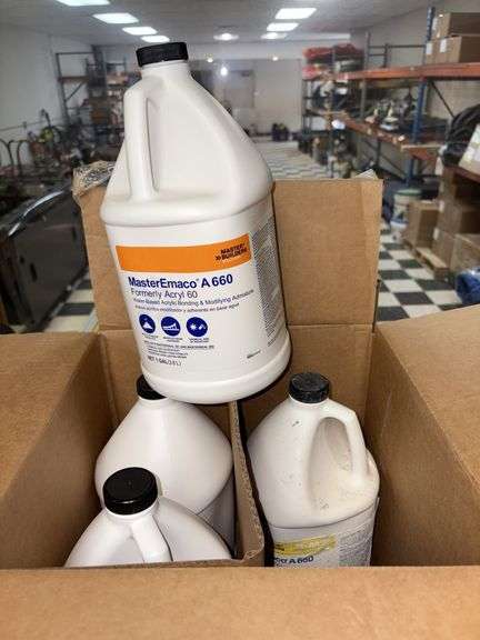 4 gallons Master Builders Solns MasterEmaco A660 Formerly Acryl 60 4 times your bid! image