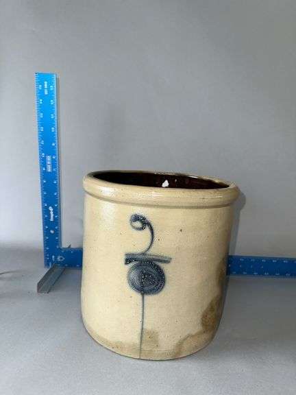 2 gallon salt glaze crock image