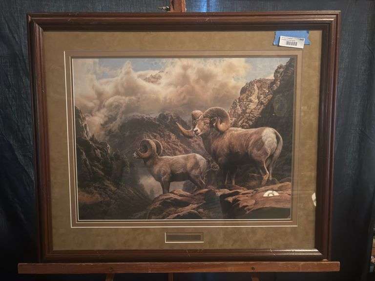 Signed and numbered Barbara Peets print “Impenetrable Sanctuary” 33 x 27 1/2 image