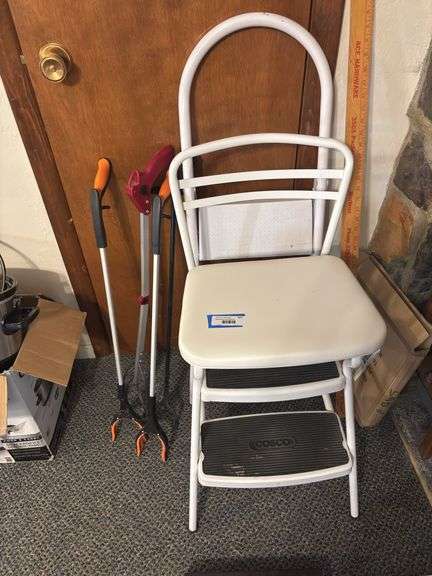 ￼Cosco fold up stool and ladder plus grabbers image