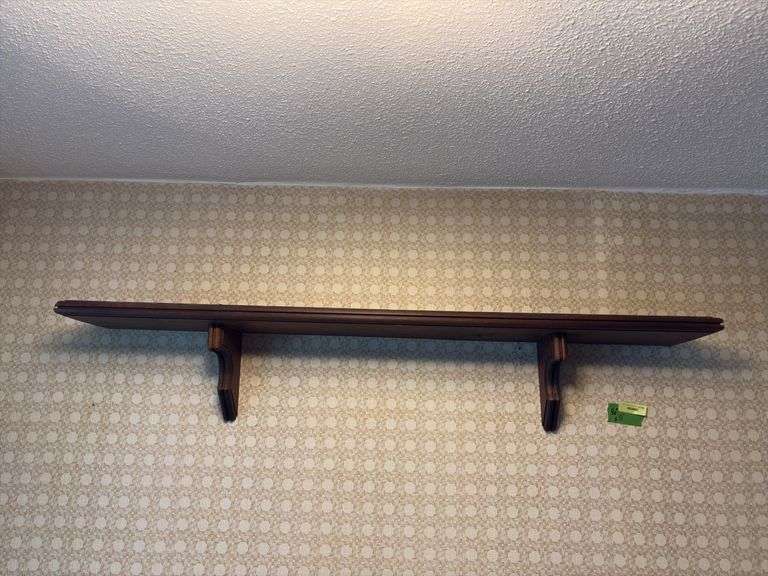 56” long x 10” deep wall shelf