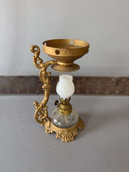 Antique vapo cresoline lamp missing water dish image