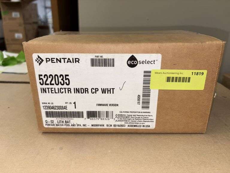 Pentair Intelictr Indr CP Wht Part 522035 image