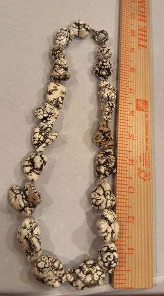 White Magnesite Chunk Necklace image
