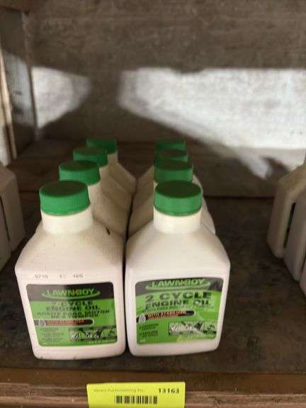 (9) 8oz bottles Lawn Boy 2 cycle engine oil w stabilizer image