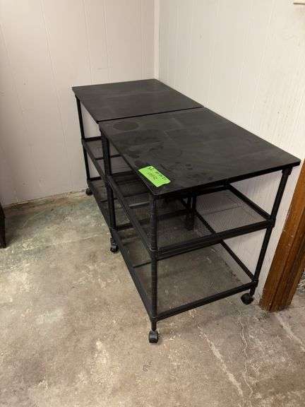 (2) 20x24x27H rolling shelves image