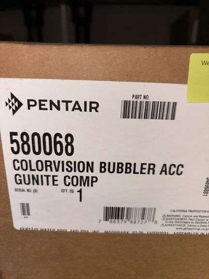 (2) Pentair color vision bubbler ACC gunite comp Part 580068 image