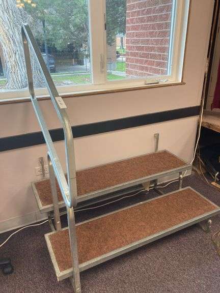 Portable stage stairs 48” wide image