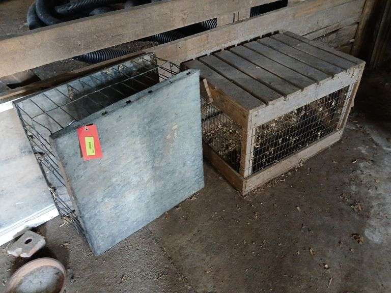 Chicken crate and wooden cage image