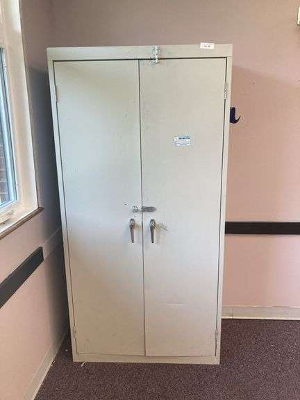 Metal storage cabinet 36x18x72 image