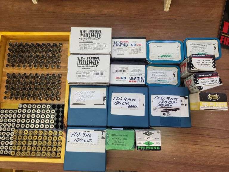 Bullets, brass, and primers 9mm image