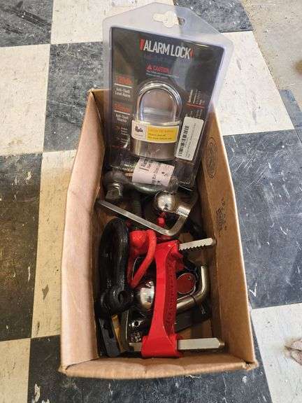 Alarm padlock, trailer ball locks, clevises, lynch pins image
