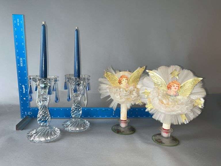 2 sets of candle holders image