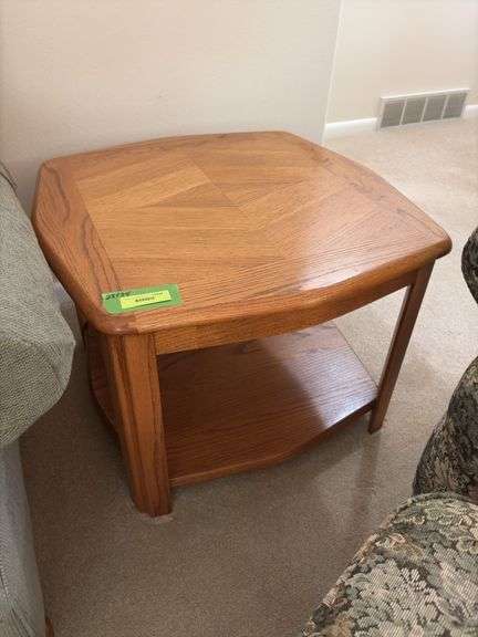 Oak lamp table 28 x 28