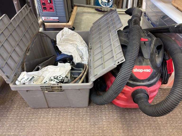 Shop Vac, sewer snake, metal pieces image