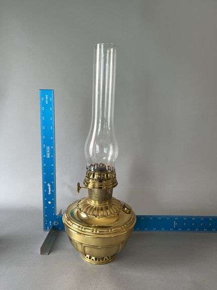 Professionally polished Aladdin lamp font and chimney image
