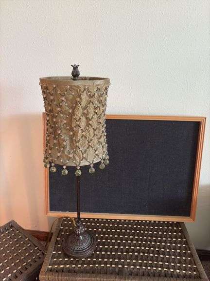 Table lamps, lift lid baskets and other baskets