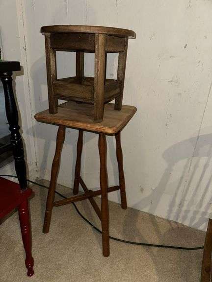 Tables, chair and short stool