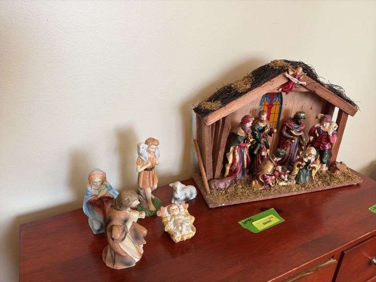 Two nativity sets image
